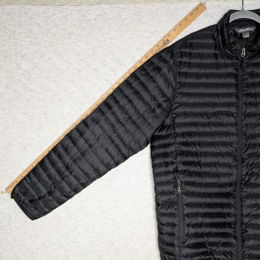 Eddie Bauer Men's EB700 Black Down Puffer Jacket Sz TL - Picture 8 of 14
